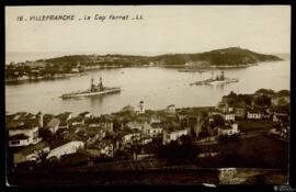 Tarjeta postal de vista panorámica del Cabo Ferrat de Villefranche editada por Lévy et Neurdein R...