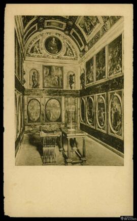 Tarjeta postal de vista interior del Scrittoio de Francesco I de’ Medici en el Palazzo Vecchio de...