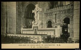 Tarjeta postal del Banc d’oeuvre de la Basílica del Sagrado Corazón o Basilique du Sacré-Coeur de...