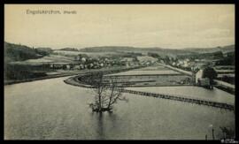 Tarjeta postal de vista panorámica del barrio de Hardt en Engelskirchen, fotografía y edición de ...