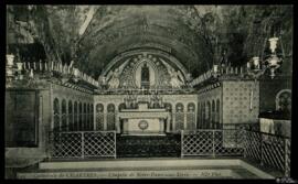 Tarjeta postal de vista interior de la Capilla de Notre-Dame-sous-Terre en la Catedral de Chartre...