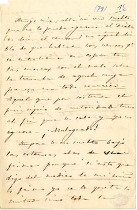 Carta de Carolina Coronado a Manuel del Palacio