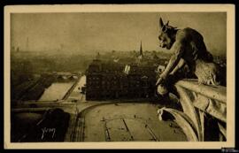 Tarjeta postal de vista panorámica desde la Catedral de Notre-Dame de París editada por las Éditi...