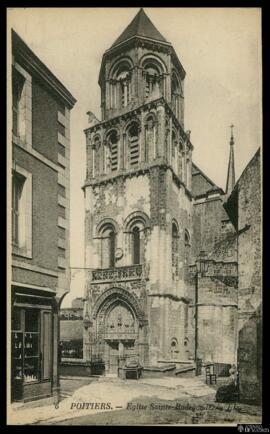 Tarjeta postal de vista exterior de la Iglesia de Santa Radegunda editada por Lévy et Neurdein Ré...