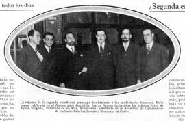 1930-07-11. Fotografía de la discusión sobre la reforma de la segunda enseñanza. Nuevo mundo (Mad...